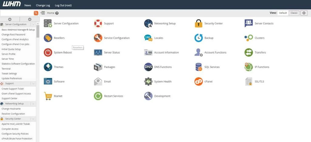 cPanel-home-page